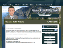 Tablet Screenshot of brianodomhnaill.ie